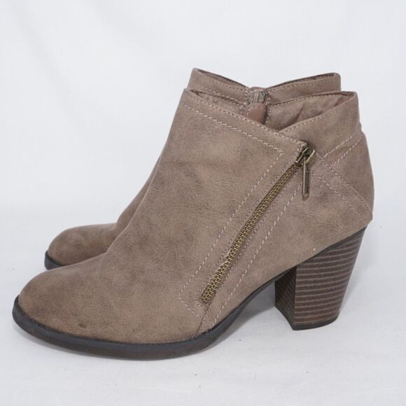 Rampage Shoes - Rampage Edyn Casual Block Heel Ankle Boots, Size 8.5